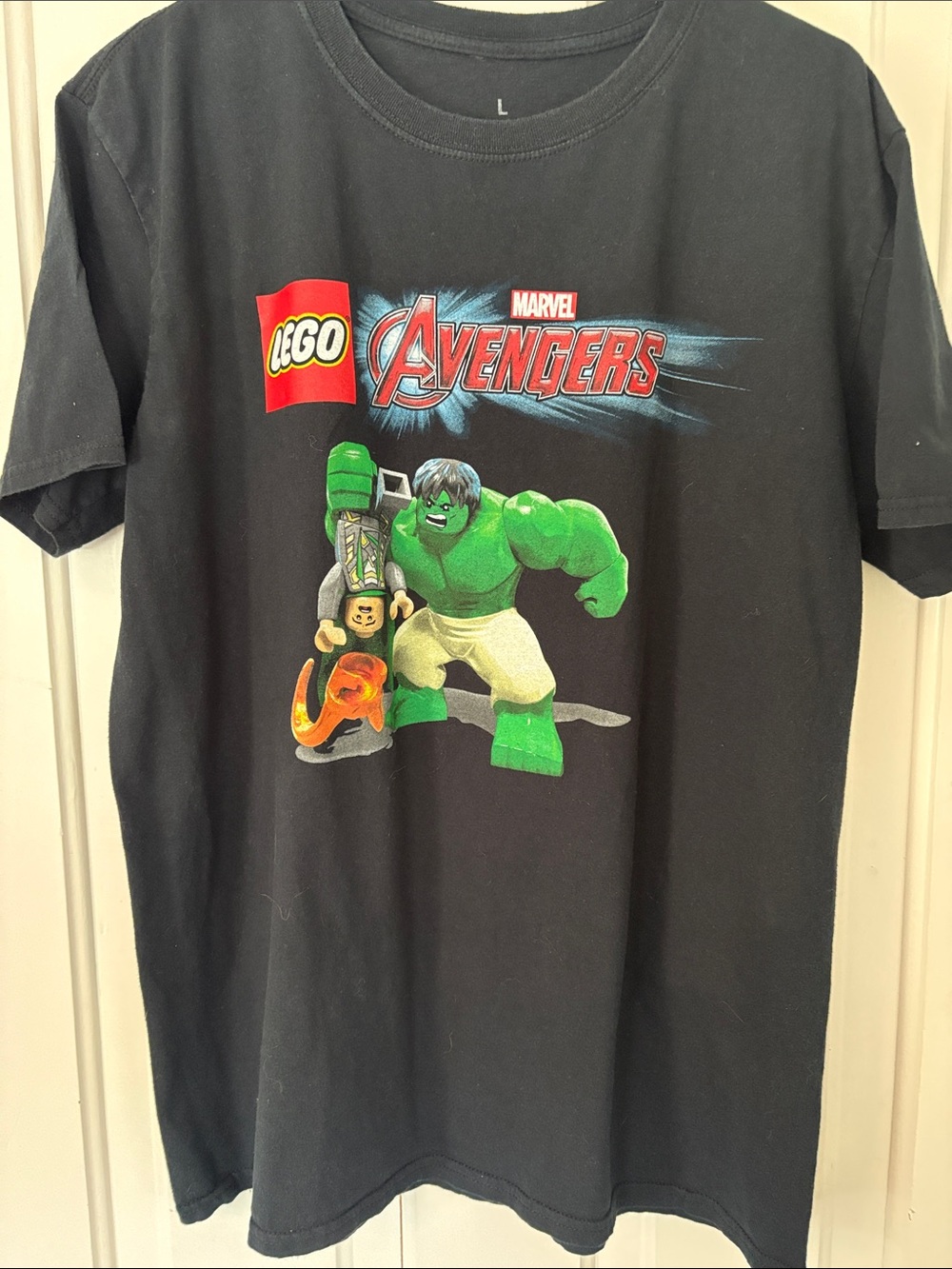 LEGO Black Marvel Avengers Hulk Graphic Tee
